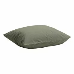 Tekla Percale Pillow Case Olive Green