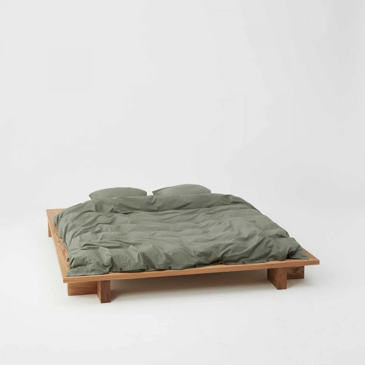 Tekla Percale Duvet Cover Olive Green 4 Tekla Percale Duvet Cover Olive Green - Bild 2