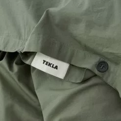 Tekla Percale Duvet Cover Olive Green 11 Tekla Percale Duvet Cover Olive Green -Plädar & prydnadskuddar affär 10080753r 5