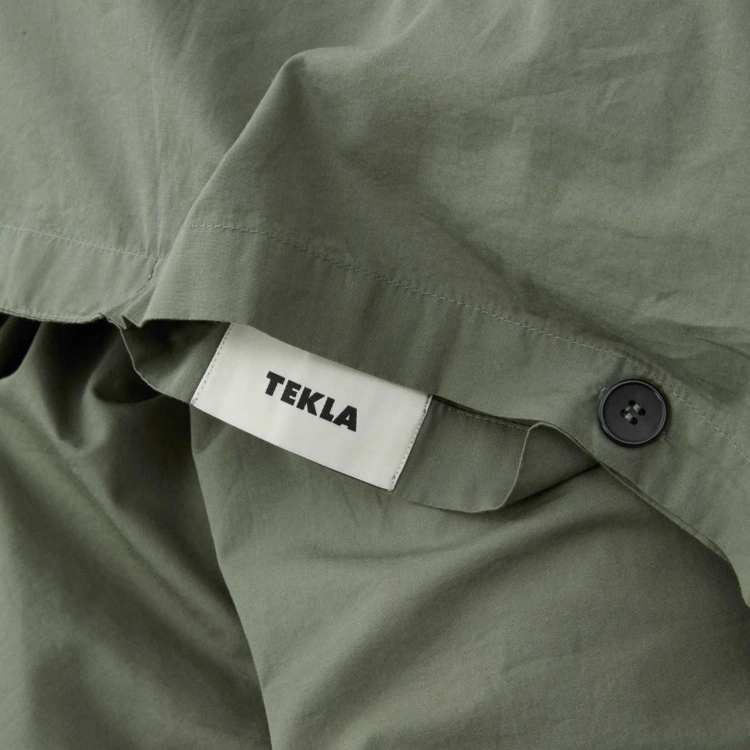 Tekla Percale Duvet Cover Olive Green 7 Tekla Percale Duvet Cover Olive Green - Bild 5