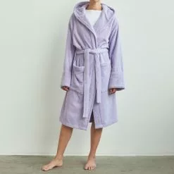 Tekla Terry Bathrobe Lavender -Plädar & prydnadskuddar affär 10501828r 2