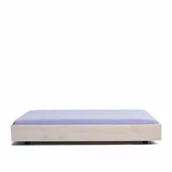 Tekla Percale Flat Sheet Lavender