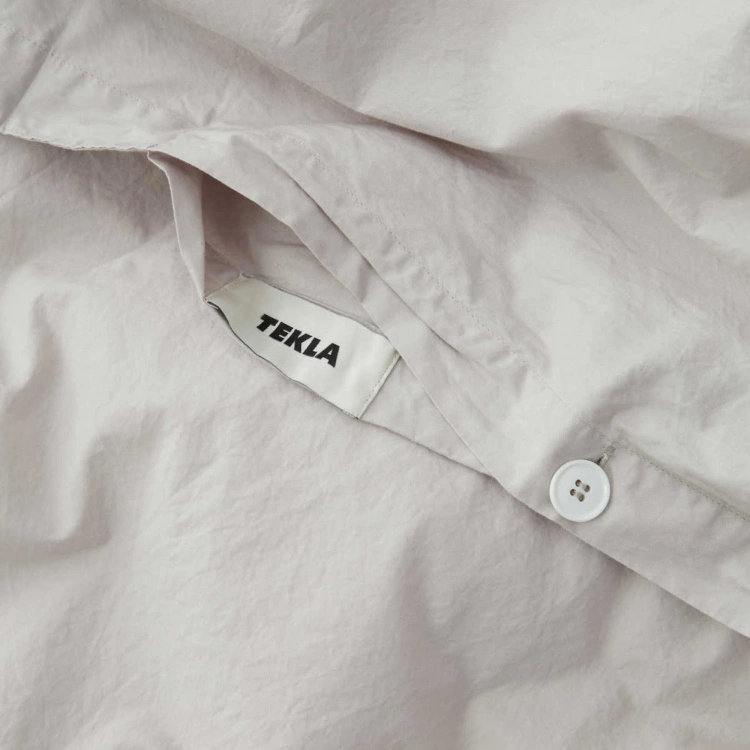 Tekla Percale Duvet Cover Soft Grey 7 Tekla Percale Duvet Cover Soft Grey - Bild 5