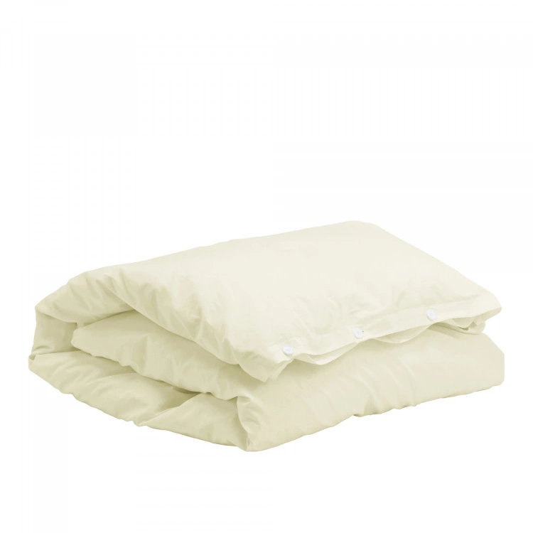 Tekla Percale Duvet Cover Sun Bleached Yellow 3 Tekla Percale Duvet Cover Sun Bleached Yellow