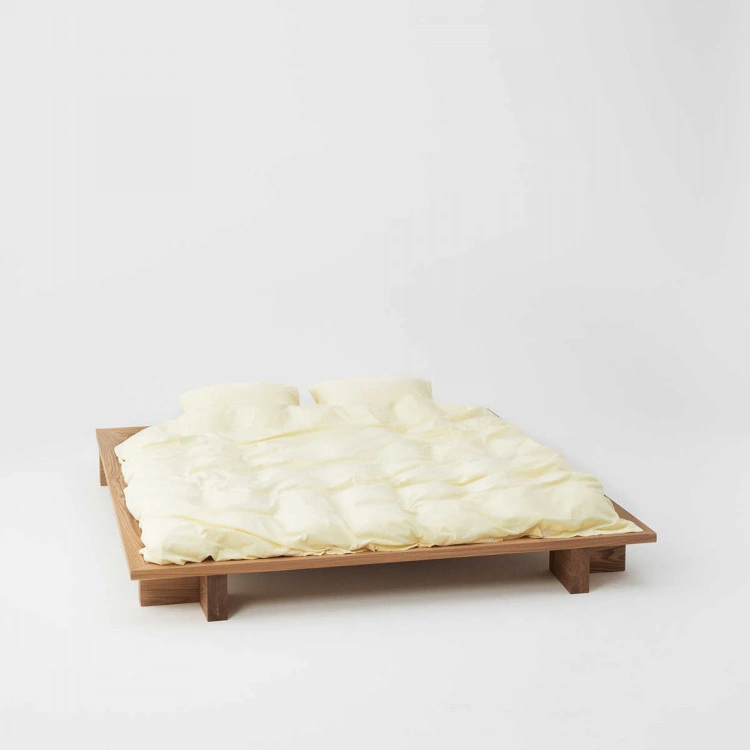 Tekla Percale Duvet Cover Sun Bleached Yellow 4 Tekla Percale Duvet Cover Sun Bleached Yellow - Bild 2