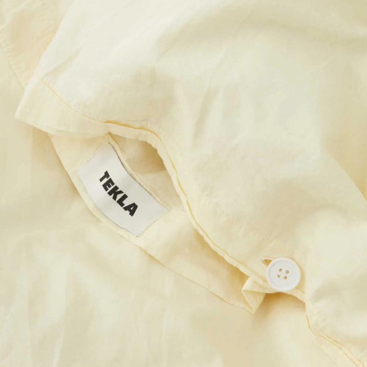 Tekla Percale Duvet Cover Sun Bleached Yellow 5 Tekla Percale Duvet Cover Sun Bleached Yellow - Bild 3