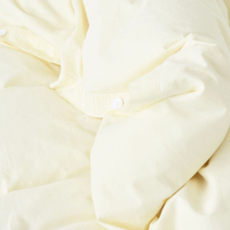 Tekla Percale Duvet Cover Sun Bleached Yellow 6 Tekla Percale Duvet Cover Sun Bleached Yellow - Bild 4