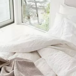 Mille Notti Lino Påslakan Vit -Plädar & prydnadskuddar affär 10506845r 3