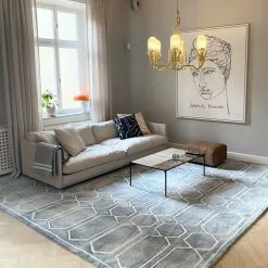 Dusty Deco DD Tie Dye Rug Graphite Ink -Plädar & prydnadskuddar affär 10506896r 4