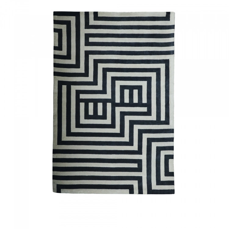Dusty Deco DD Wool Labyrinth Rug Grey 3 Dusty Deco DD Wool Labyrinth Rug Grey