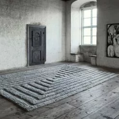Dusty Deco DD Shaggy Labyrinth Rug Grey -Plädar & prydnadskuddar affär 10506903r 3