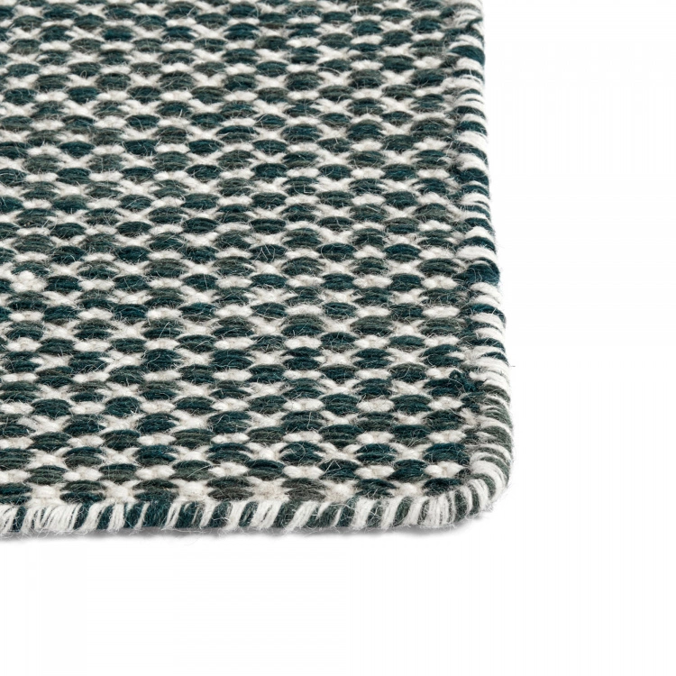 Hay Moiré Kelim - Dark Green 4 Hay Moiré Kelim - Dark Green - Bild 2