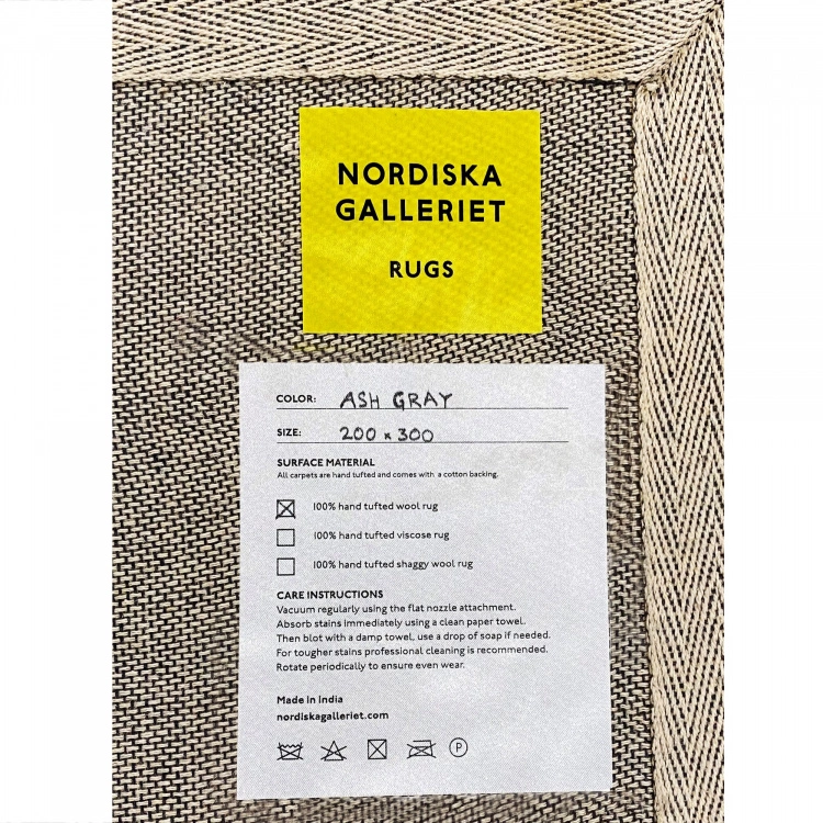 Nordiska Galleriet Rugs Solid Wool Matta - Ash Gray 5 Nordiska Galleriet Rugs Solid Wool Matta - Ash Gray - Bild 4