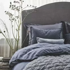 Mille Notti Lino Påslakan Mörkblå -Plädar & prydnadskuddar affär 10645193r 3