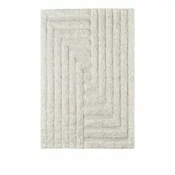 Dusty Deco DD Shaggy Labyrinth Rug White