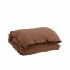 Tekla Percale Duvet Cover Cocoa Brown -Plädar & prydnadskuddar affär 10655524r 1