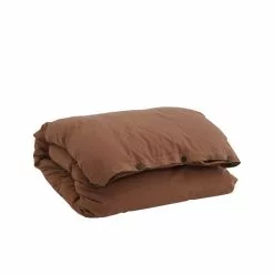 Tekla Percale Duvet Cover Cocoa Brown