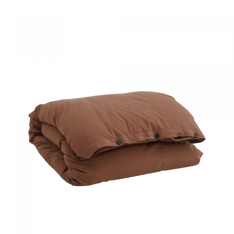 Tekla Percale Duvet Cover Cocoa Brown 3 Tekla Percale Duvet Cover Cocoa Brown
