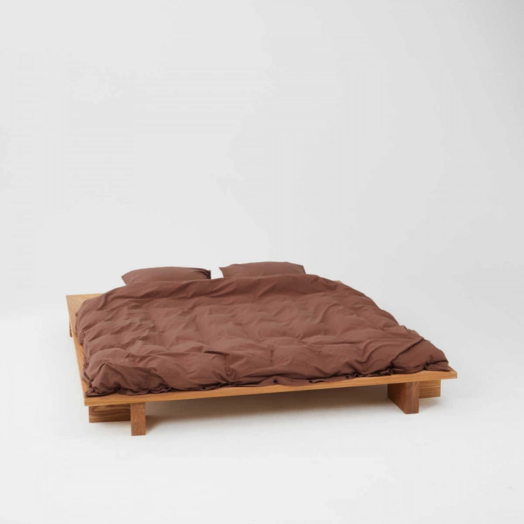 Tekla Percale Duvet Cover Cocoa Brown 4 Tekla Percale Duvet Cover Cocoa Brown - Bild 2