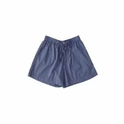Tekla Poplin Sleepwear Shorts Verneuil Stripes