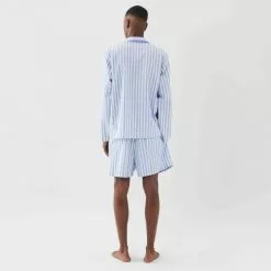 Tekla Poplin Sleepwear Shirt Fading Blue -Plädar & prydnadskuddar affär 10655544r 8