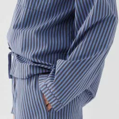 Tekla Poplin Sleepwear Shirt Verneuil Stripes -Plädar & prydnadskuddar affär 10655551r 3