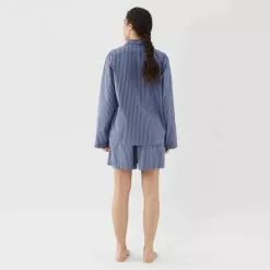 Tekla Poplin Sleepwear Shirt Verneuil Stripes -Plädar & prydnadskuddar affär 10655551r 6