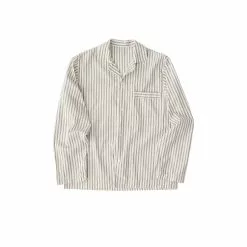 Tekla Poplin Sleepwear Shirt Hopper Stripes