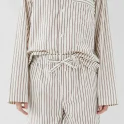 Tekla Poplin Sleepwear Pants Hopper Stripes -Plädar & prydnadskuddar affär 10655571r 3