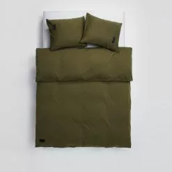 Magniberg Nude Duvet Cover Jersey - Washed Army Green -Plädar & prydnadskuddar affär 10659047r 3