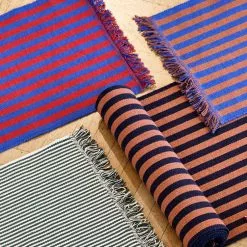 Hay Stripes & Stripes Door Mat -Plädar & prydnadskuddar affär 10689889r 4