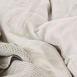 Mille Notti Lino Påslakan Sand -Plädar & prydnadskuddar affär 10692246r 3