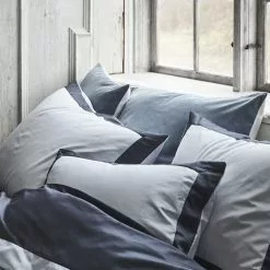 Mille Notti Sobrio Påslakan Ljusblå/Mörkblå -Plädar & prydnadskuddar affär 10692261r 4