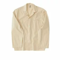 Tekla Poplin Pyjamas Shirt Khaki