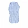 Tekla Poplin Night Shirt Blue -Plädar & prydnadskuddar affär 10692490r 1