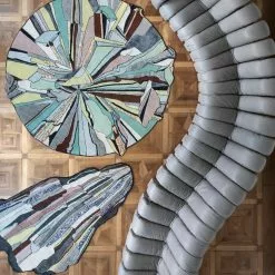 Cc-tapis Super Fake Rug - Round Moon -Plädar & prydnadskuddar affär 10693211 3