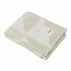 Tekla Cashmere Blend Blanket White Tiles