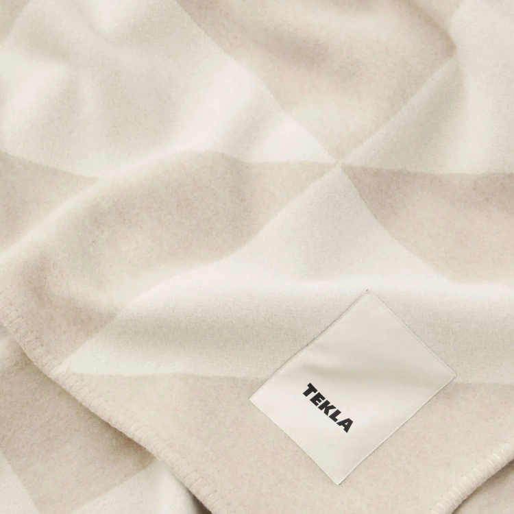 Tekla Cashmere Blend Blanket White Tiles 5 Tekla Cashmere Blend Blanket White Tiles - Bild 3