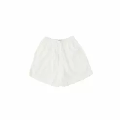 Tekla Flannel Sleepwear Shorts Cream White