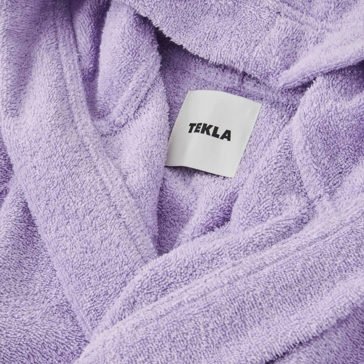Tekla Kids Hooded Bathrobe Lavender 4 Tekla Kids Hooded Bathrobe Lavender - Bild 2