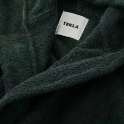 Tekla Kids Hooded Bathrobe Forest Green -Plädar & prydnadskuddar affär 10695359r 2