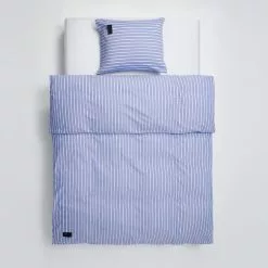 Magniberg Wall Street Duvet Cover Oxford - Stripe Medium Blue -Plädar & prydnadskuddar affär 10696819r 6