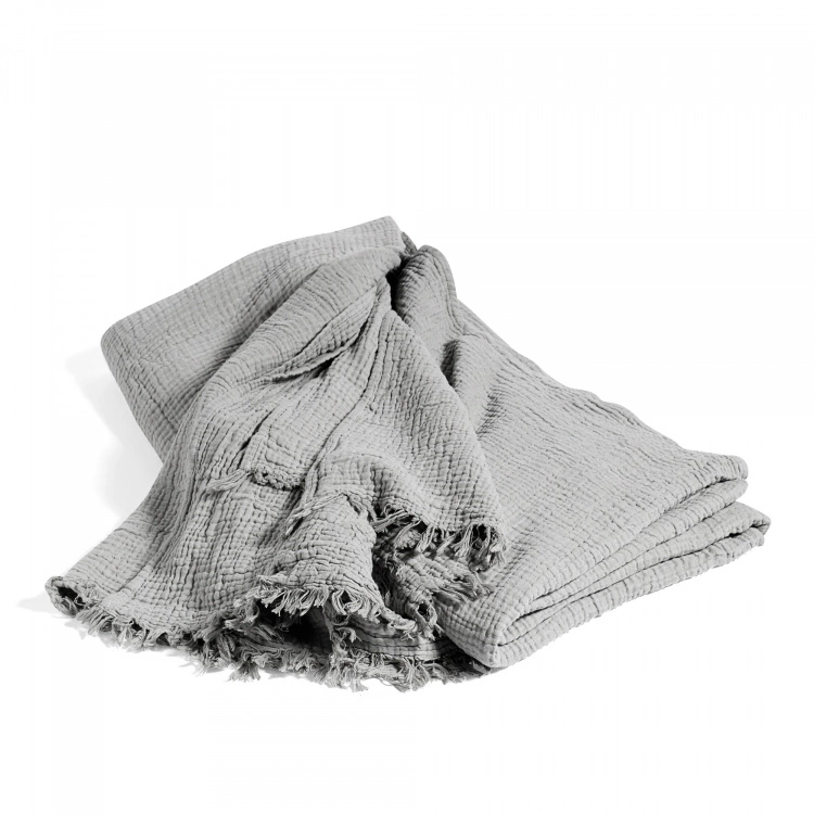 Hay Crinkle Bedspread Grey 3 Hay Crinkle Bedspread Grey