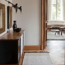 Nanimarquina Tres Stripes Black Rug -Plädar & prydnadskuddar affär 10710929r 4