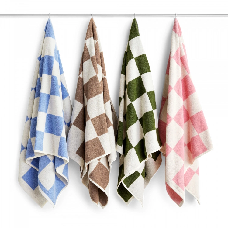 Hay Check Bath Towel Cappuccino 8 Hay Check Bath Towel Cappuccino - Bild 6