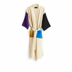Hay Waffle Bathrobe Cream Multi