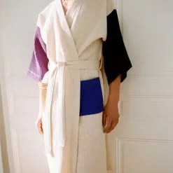 Hay Waffle Bathrobe Cream Multi -Plädar & prydnadskuddar affär 10712023 3