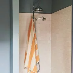 Hay Frotté Stripe Bath Sheet Warm Yellow -Plädar & prydnadskuddar affär 10712026 11