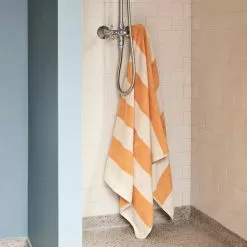 Hay Frotté Stripe Bath Sheet Warm Yellow -Plädar & prydnadskuddar affär 10712026 7
