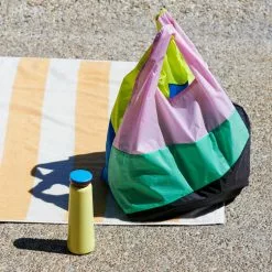 Hay Frotté Stripe Bath Sheet Warm Yellow -Plädar & prydnadskuddar affär 10712026 9